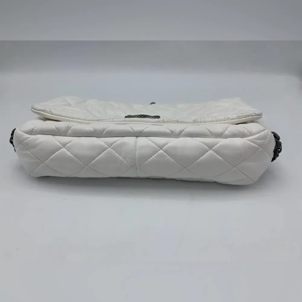 Chanel Moscow Kremlin  Cream Quilted Shoulder Bag with Iconic CC Closure